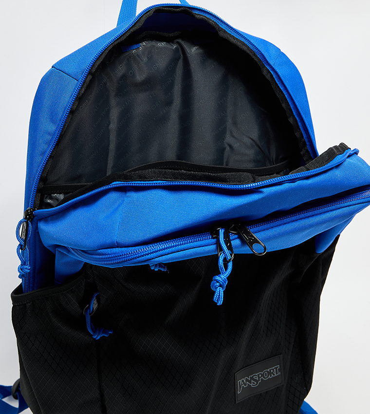 Color Block Front Pocket Backpack