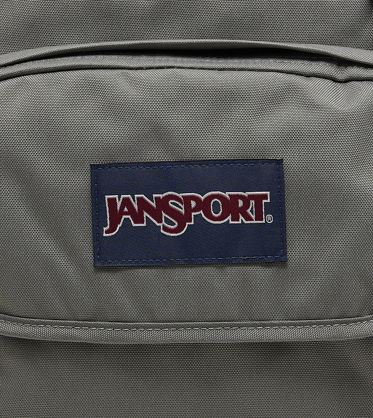 Logo Badge Zipper Backpack