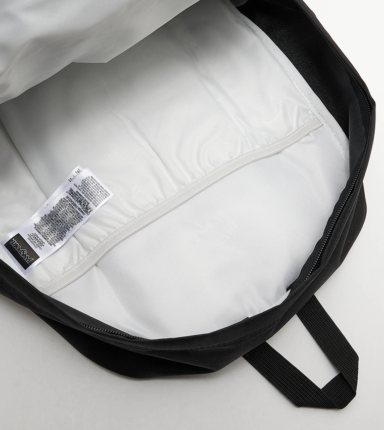 Logo Badge Zipper Backpack