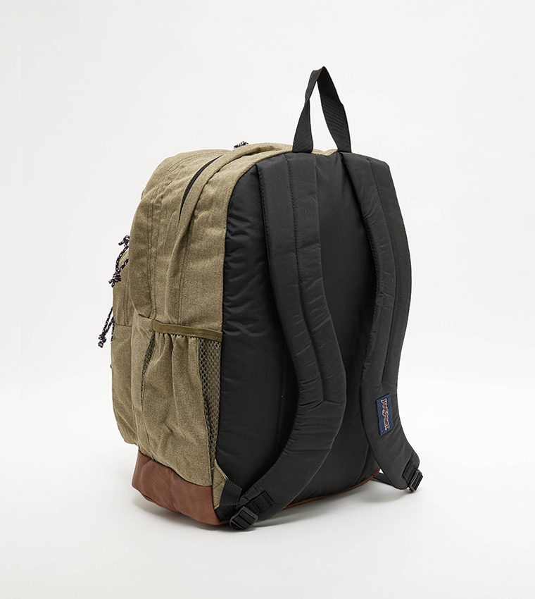 Logo Badge Zipper Backpack