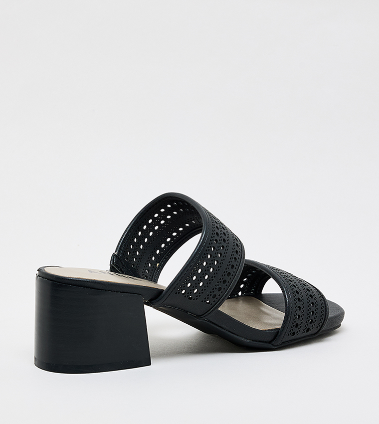 UPLIFT Cinnamon Block Heel Sandals