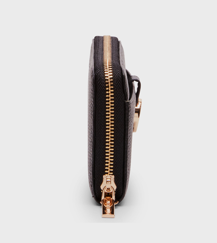 Logo Detail Zip-Around Wallet