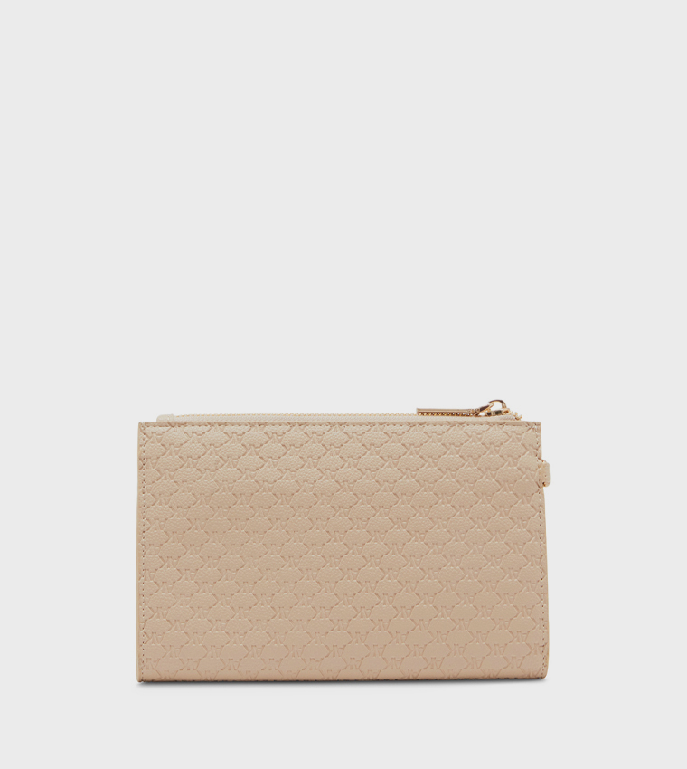 Textured Zippered Wallet
