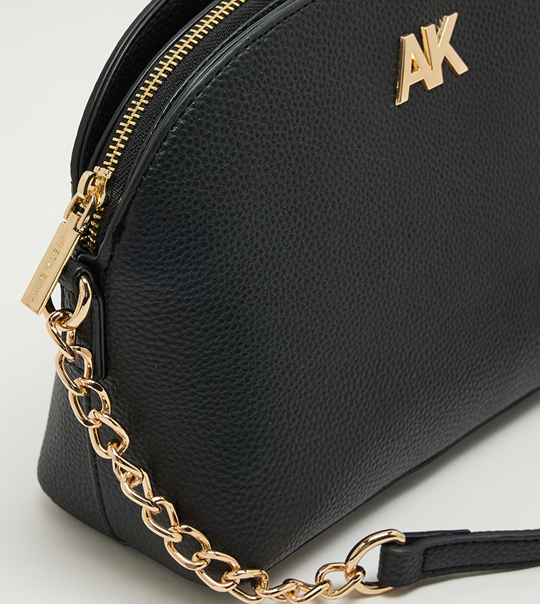 Textured Zippered Crossbody Bag