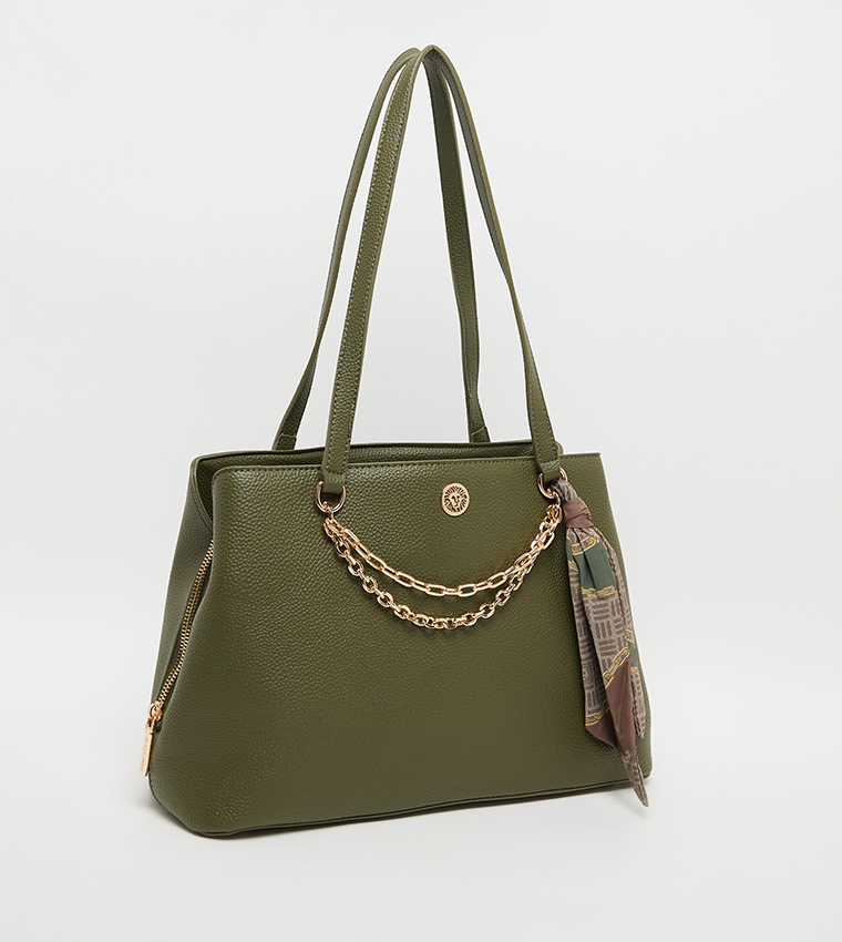Textured Shoulder Bag