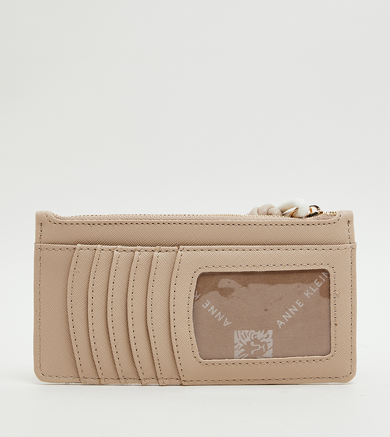 محفظة بطاقات بسحاب