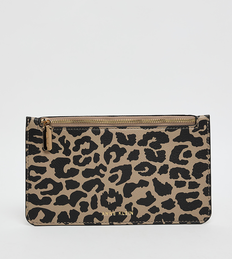 2-Piece Leopard Print Wallet Set