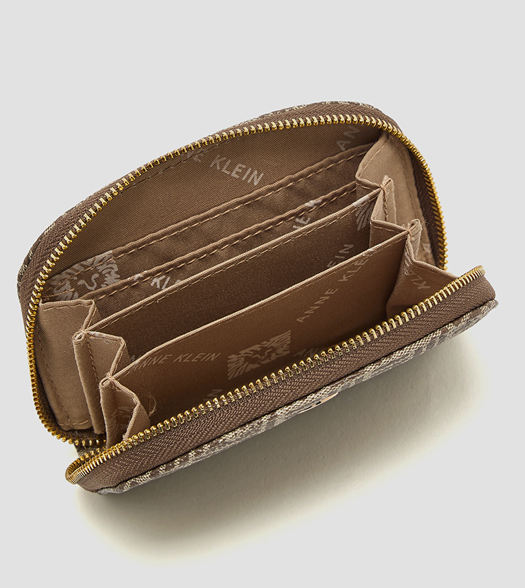 Patterned Zip-Around Card Holder