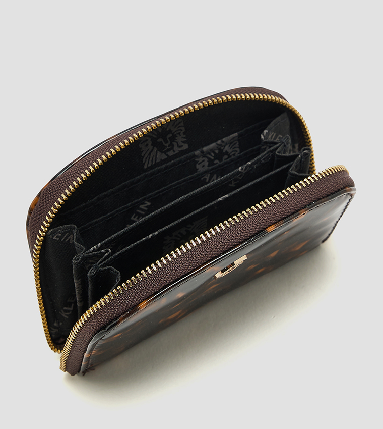 Patterned Zip-Around Card Holder