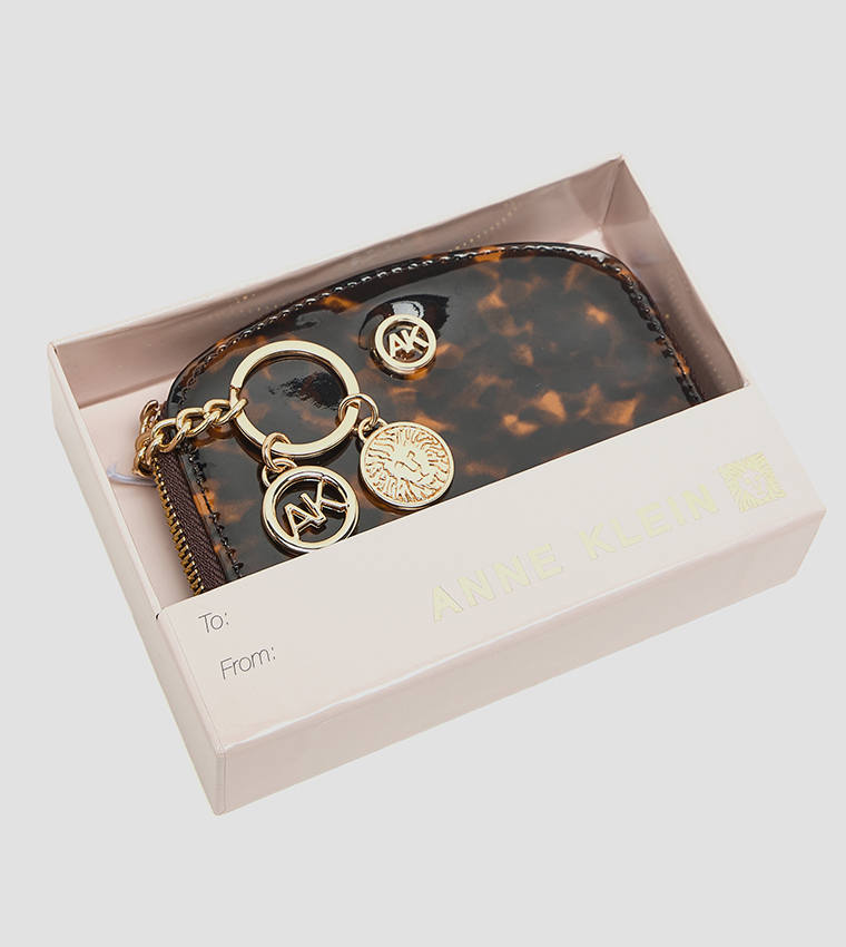 Patterned Zip-Around Card Holder