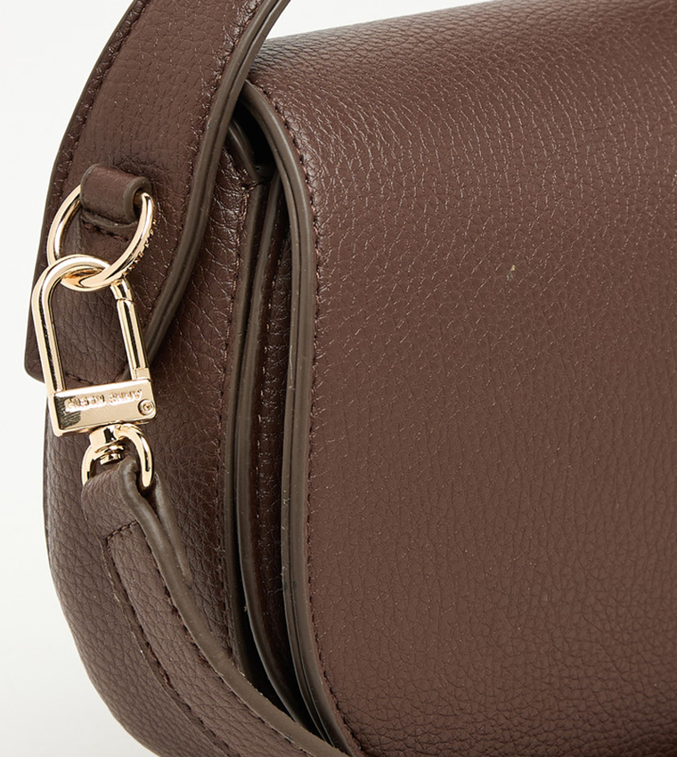 DEVON Textured Flap Top Handle Bag