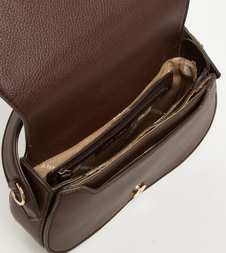 DEVON Textured Flap Top Handle Bag