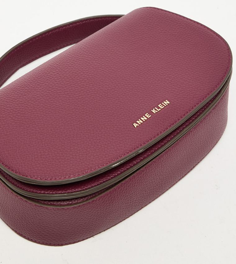 DEVON Textured Flap Top Handle Bag