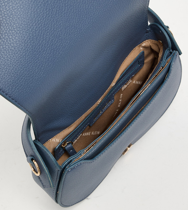 DEVON Textured Flap Top Handle Bag
