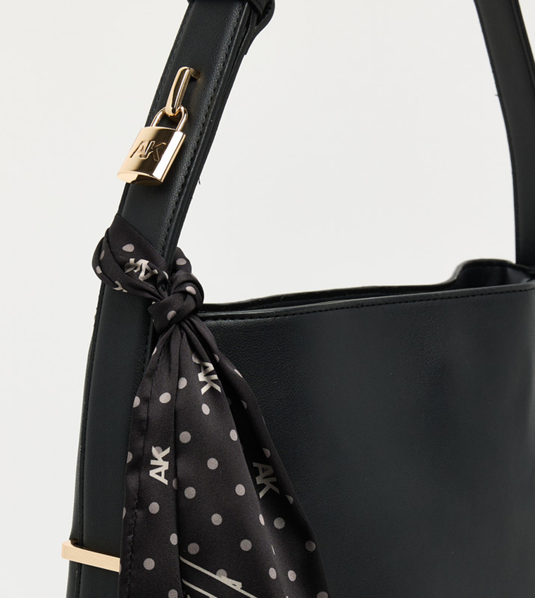DECKLYN Scarf Detail Bucket Bag