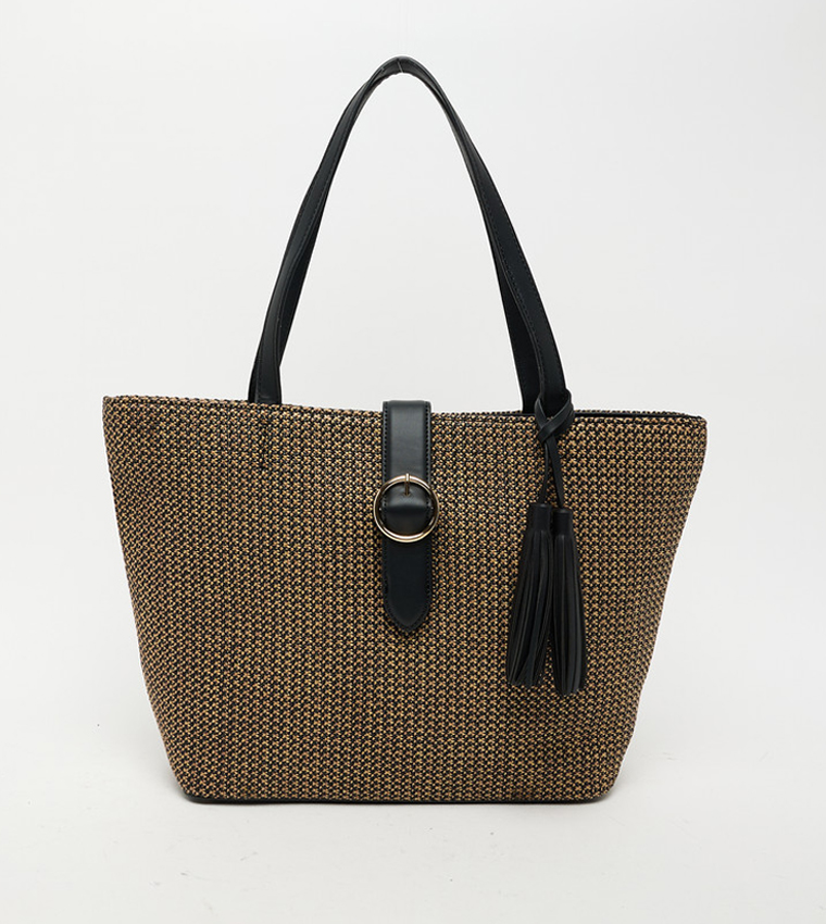 Textured Tote Bag Set