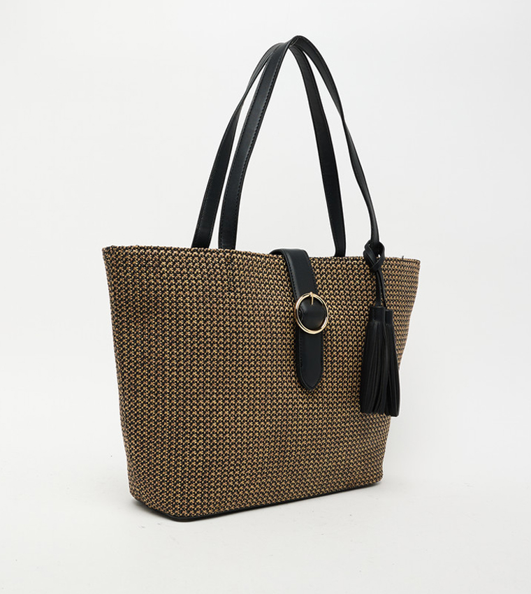 Textured Tote Bag Set