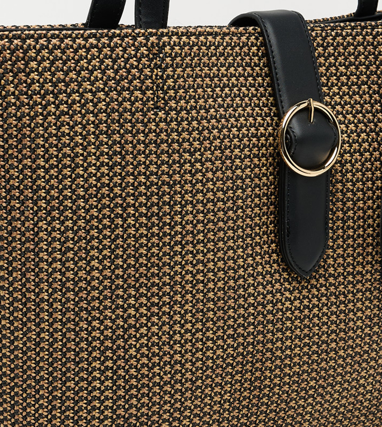Textured Tote Bag Set