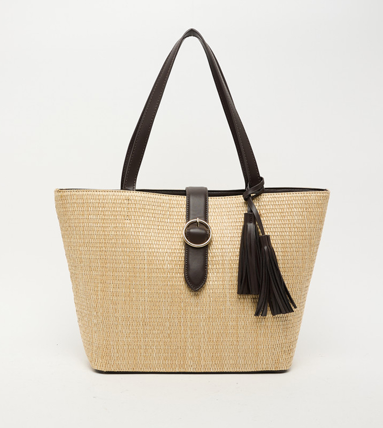 Textured Tote Bag Set