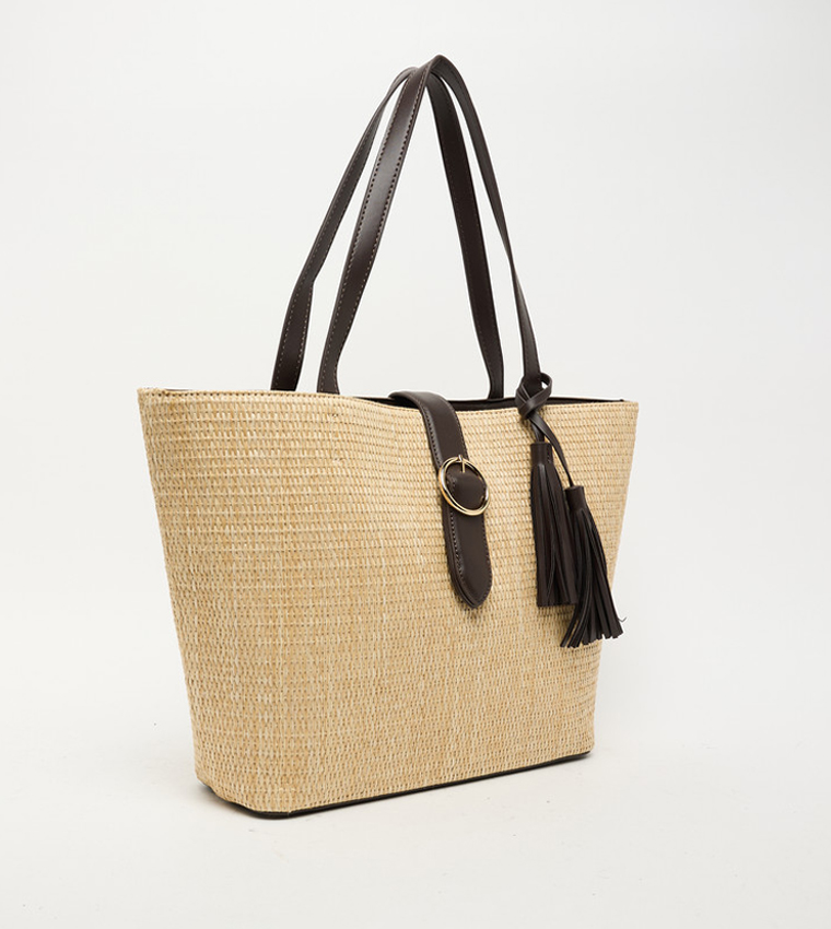 Textured Tote Bag Set