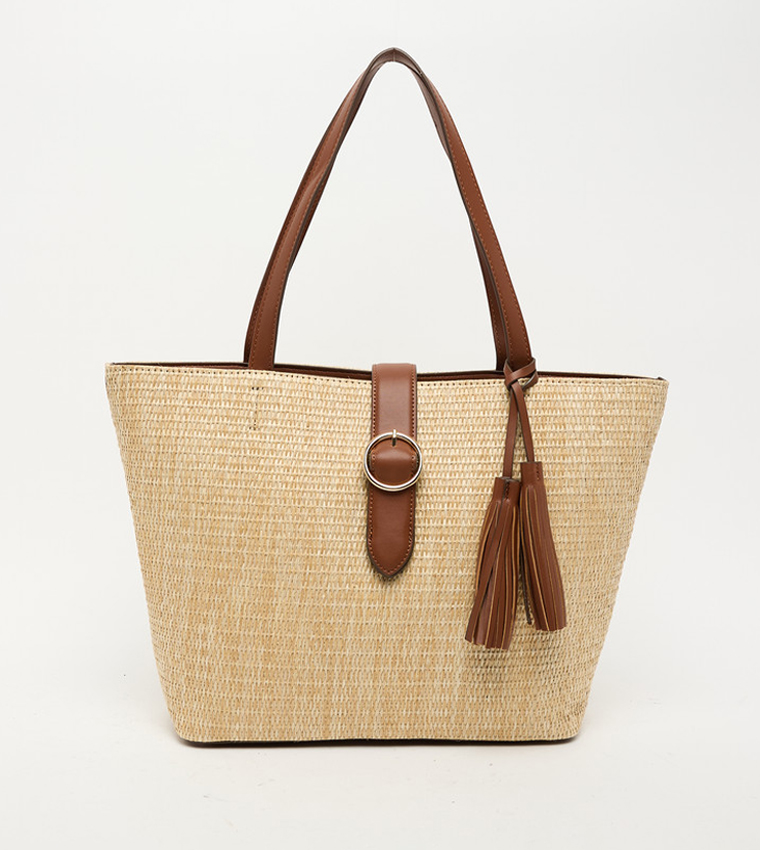 Textured Tote Bag Set