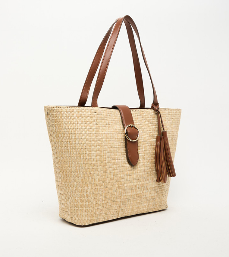 Textured Tote Bag Set