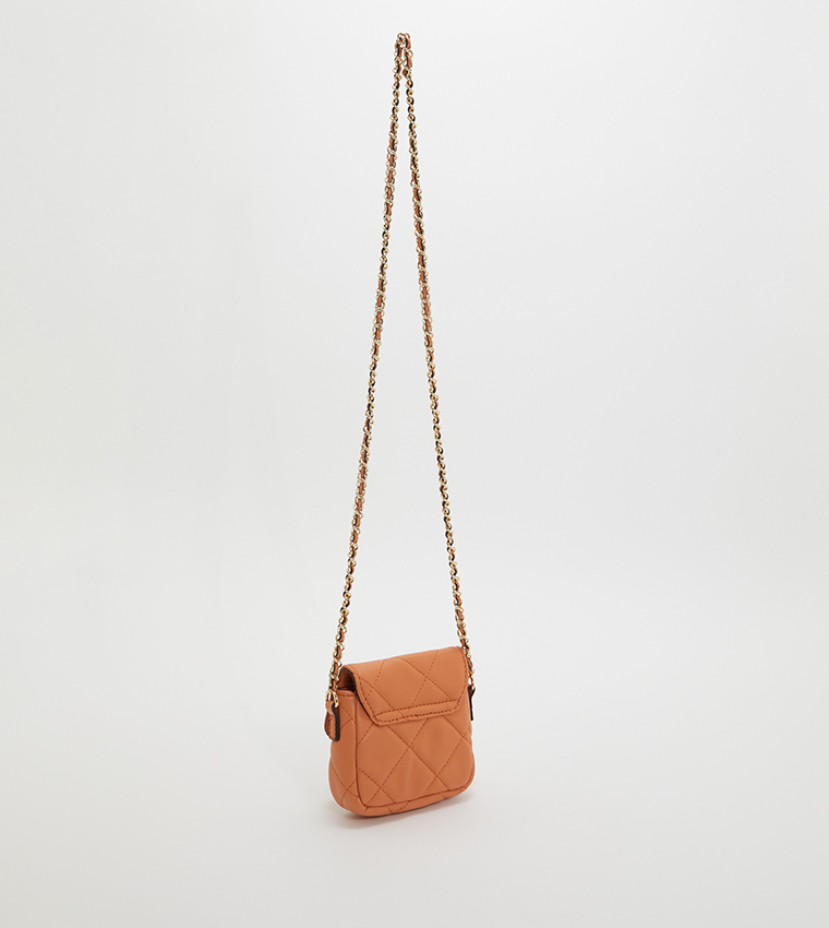 Crescent Mini Quilted Crossbody Bag