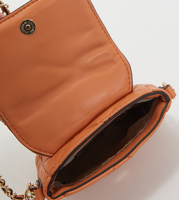 Crescent Mini Quilted Crossbody Bag