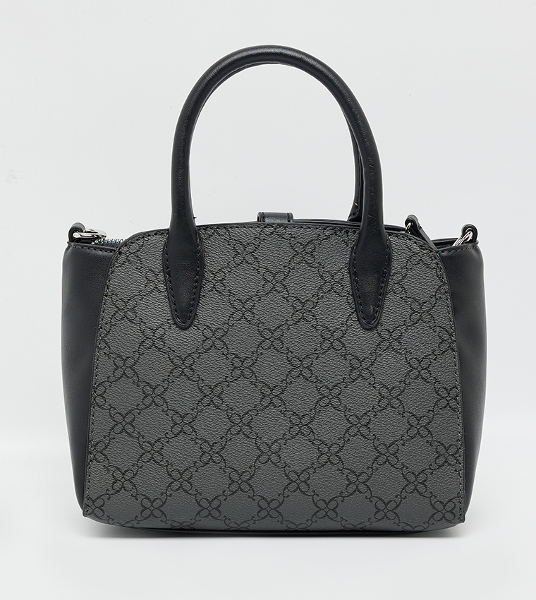 EASTYN Monogram Patterned Satchel Bag