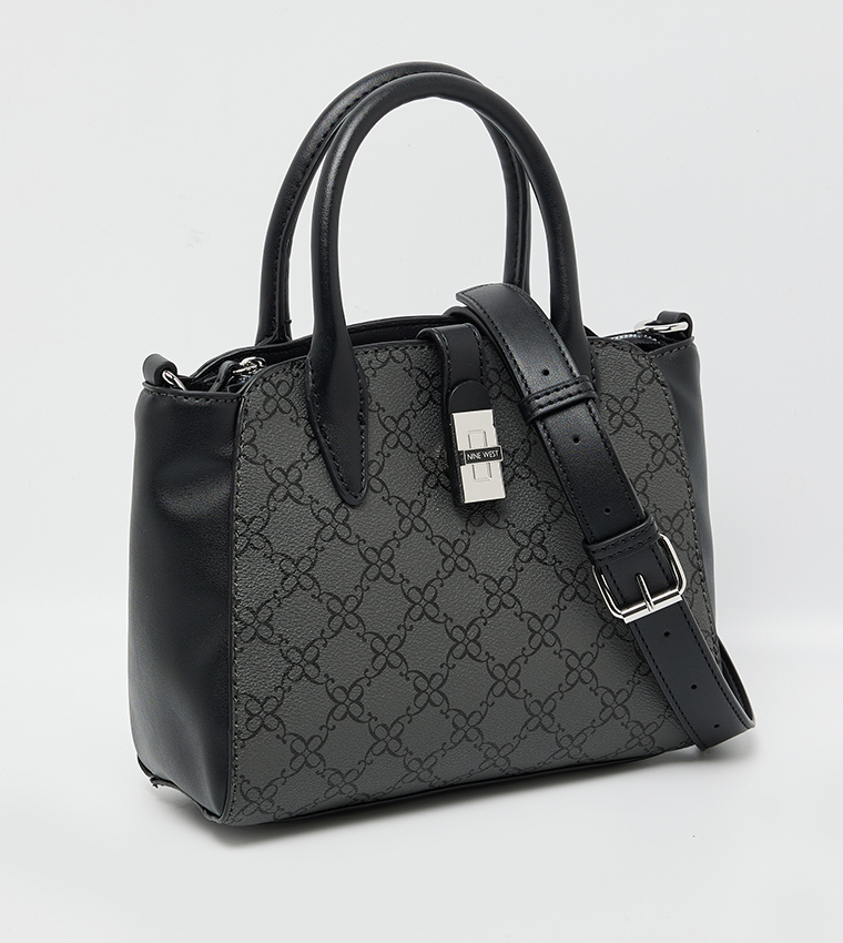 EASTYN Monogram Patterned Satchel Bag