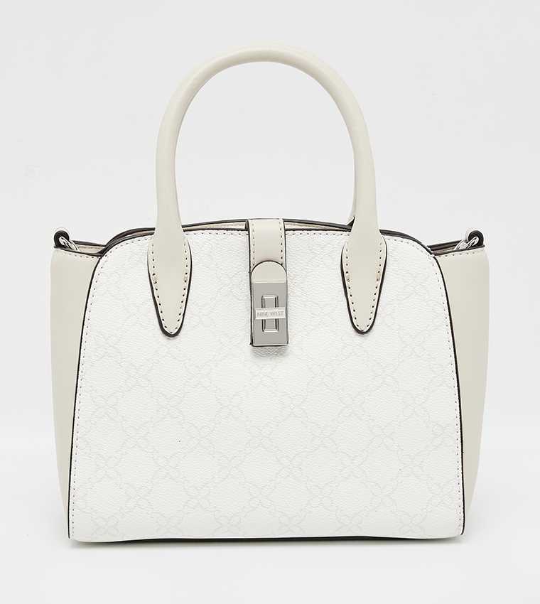 EASTYN Monogram Patterned Satchel Bag