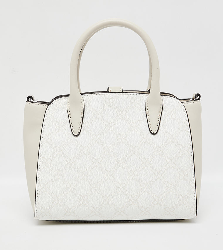 EASTYN Monogram Patterned Satchel Bag