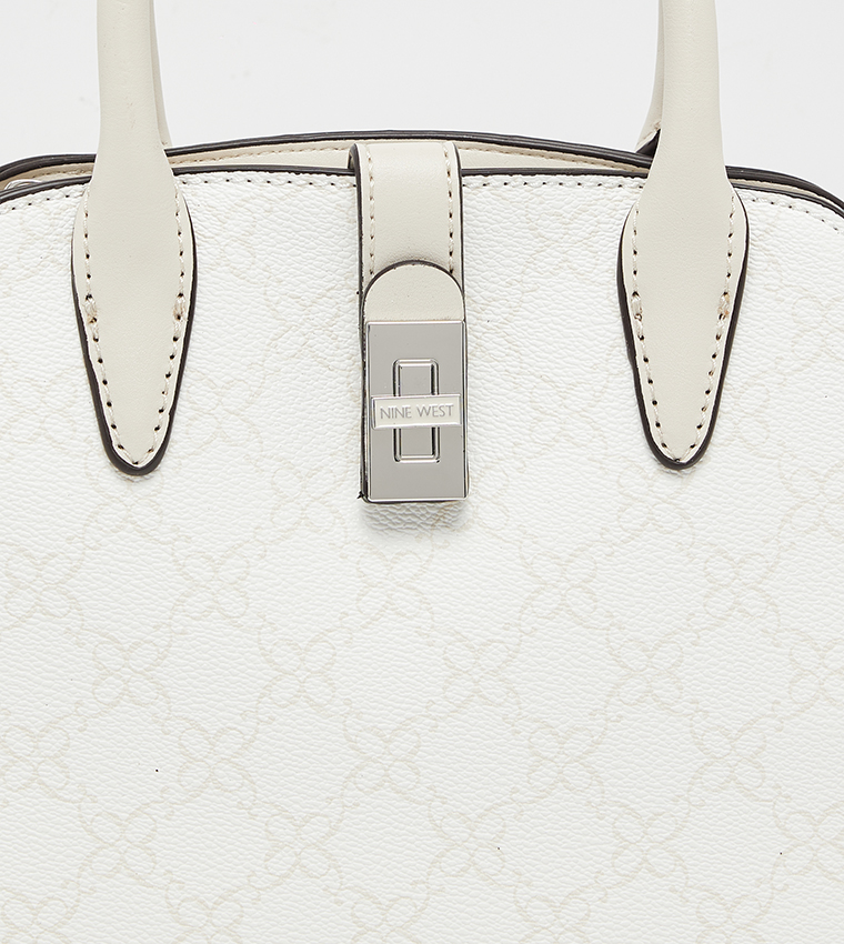 EASTYN Monogram Patterned Satchel Bag