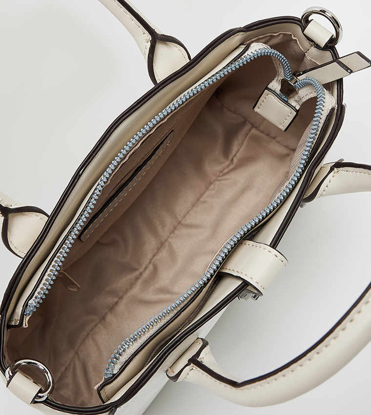 EASTYN Monogram Patterned Satchel Bag