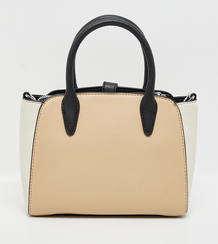 EASTYN Color Block Satchel Bag