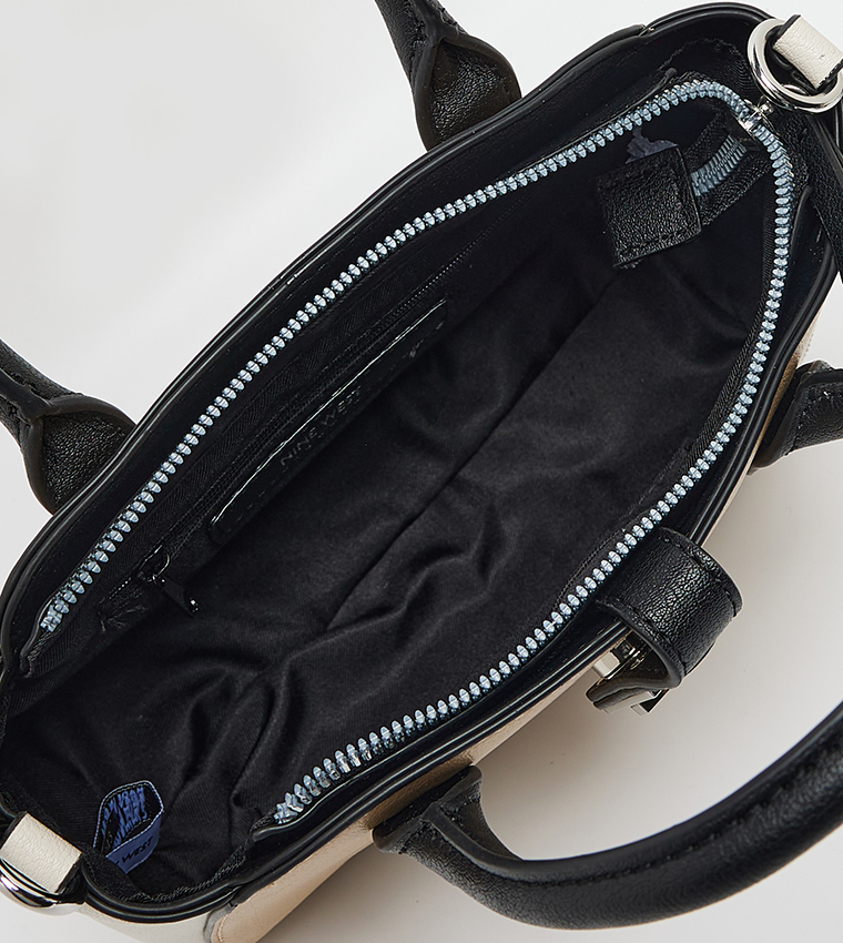 EASTYN Color Block Satchel Bag