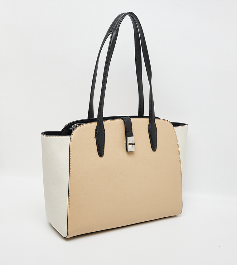 EASTYN Color Block Satchel Bag