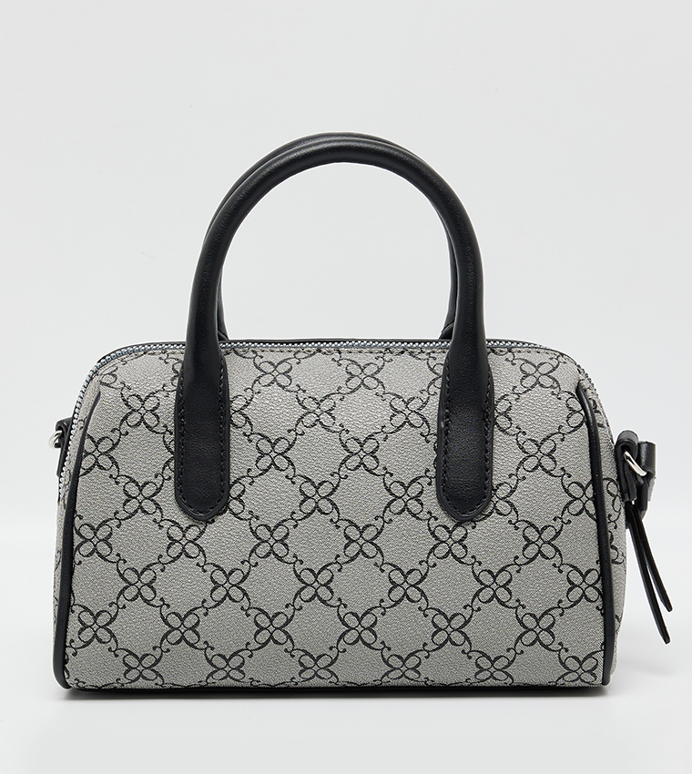 OLIVE Monogram Patterned Satchel Bag