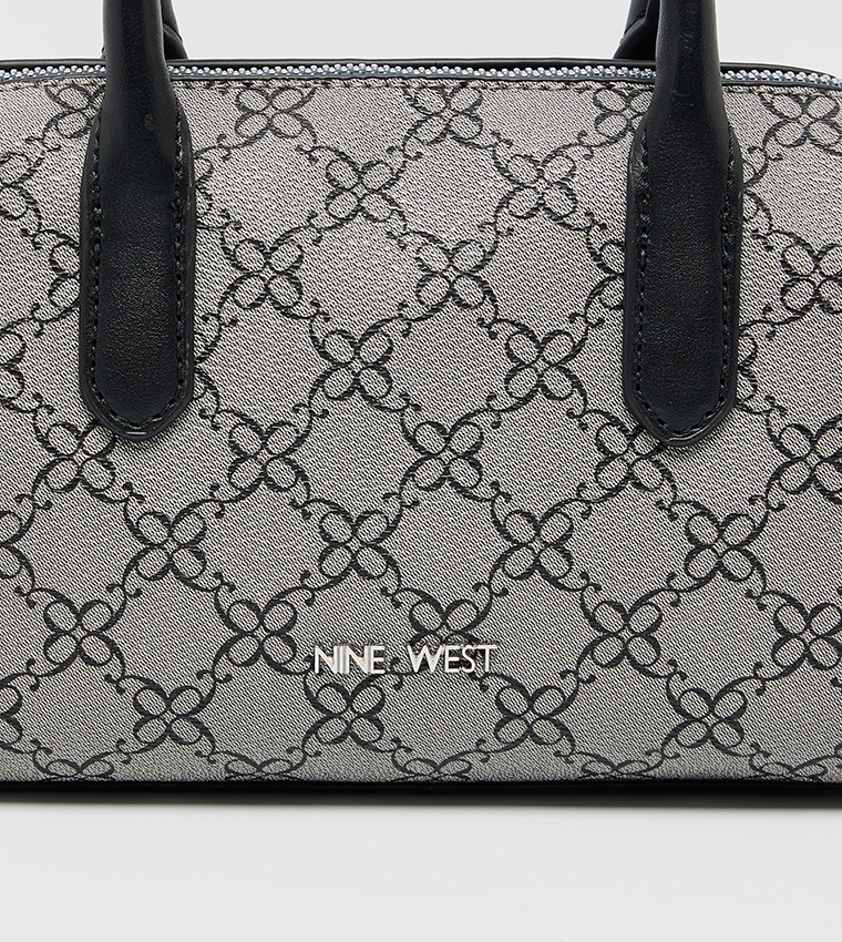 OLIVE Monogram Patterned Satchel Bag