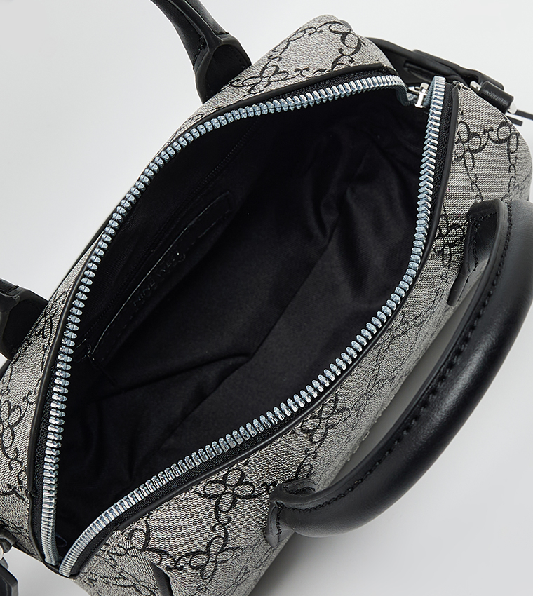 OLIVE Monogram Patterned Satchel Bag