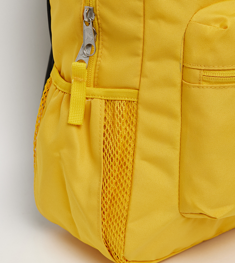 Label Detail Front Pocket Backpack