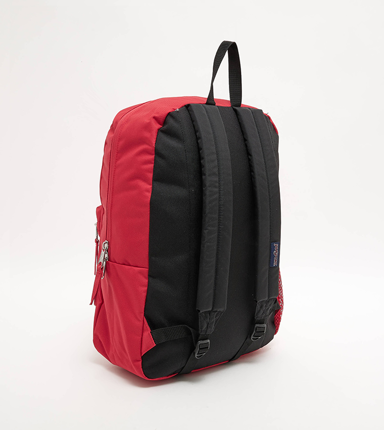 Logo Badge Zipper Backpack