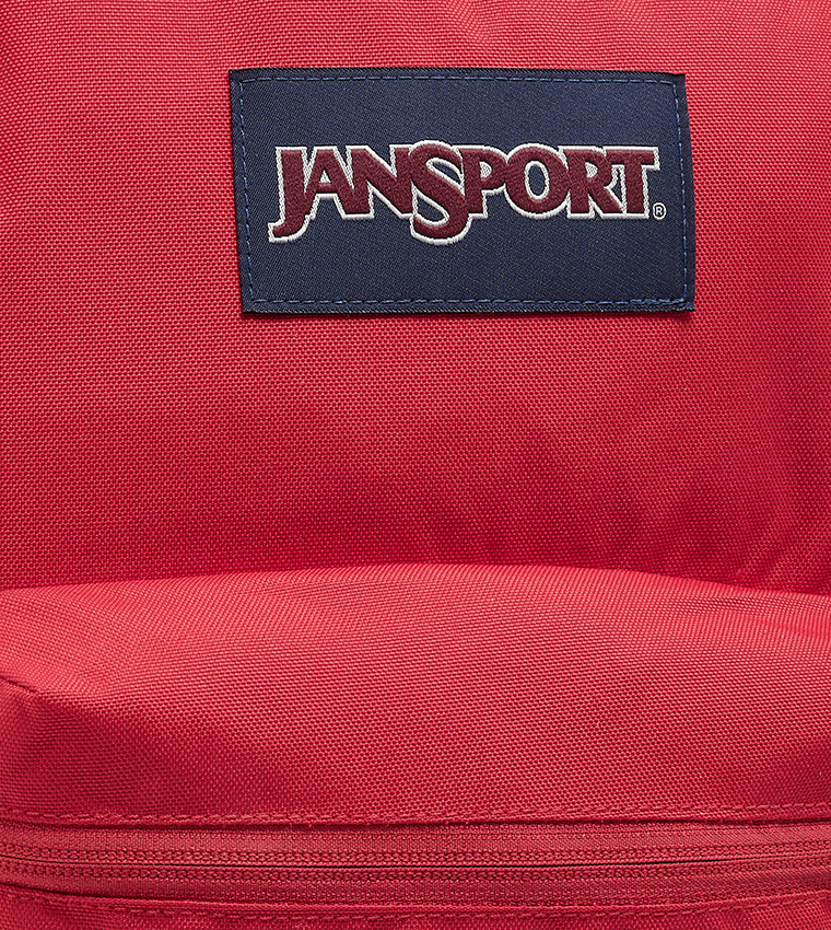 Logo Badge Zipper Backpack