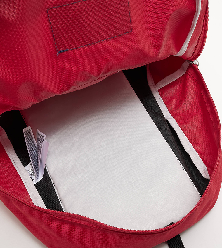 Logo Badge Zipper Backpack