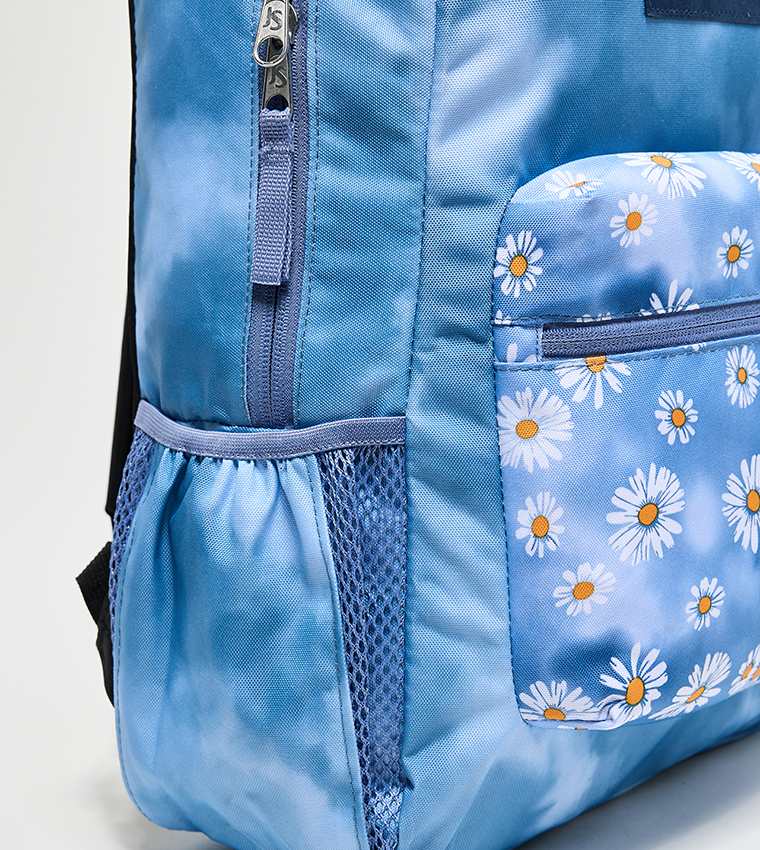 Label Detail Front Pocket Backpack