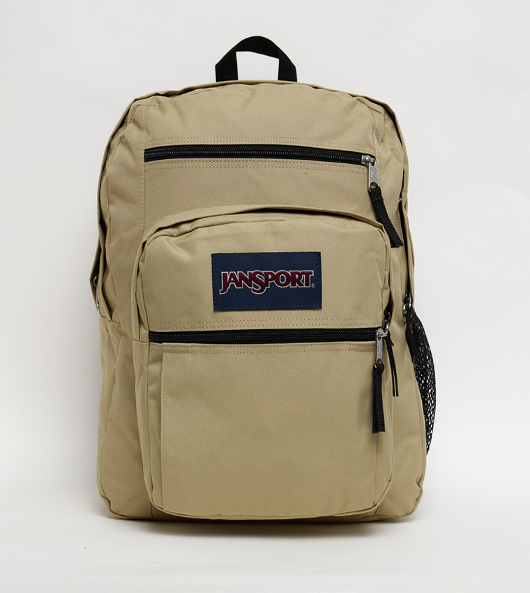 Label Detail Front Pocket Backpack