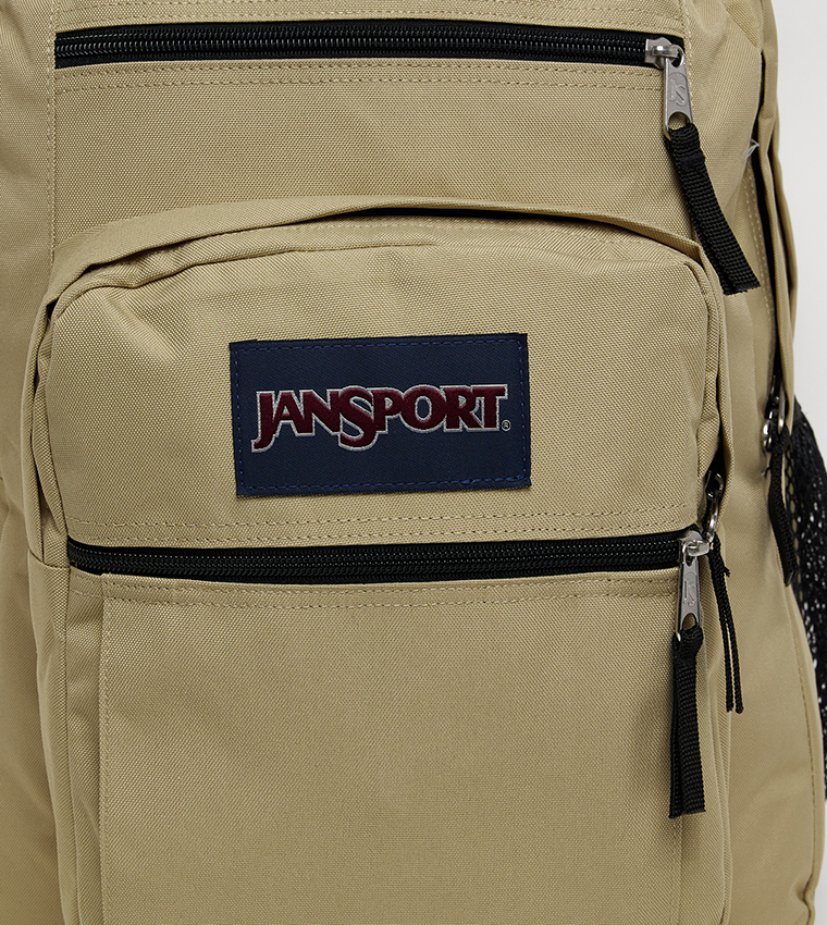 Label Detail Front Pocket Backpack