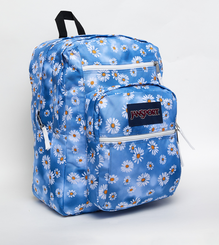 شنطة ظهر بجيب أمامي وطبعة 