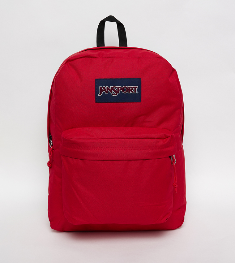 Label Detail Front Pocket Backpack