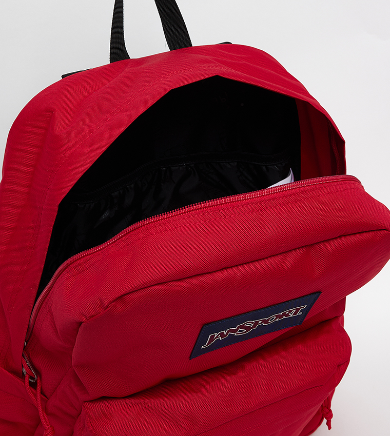 Label Detail Front Pocket Backpack